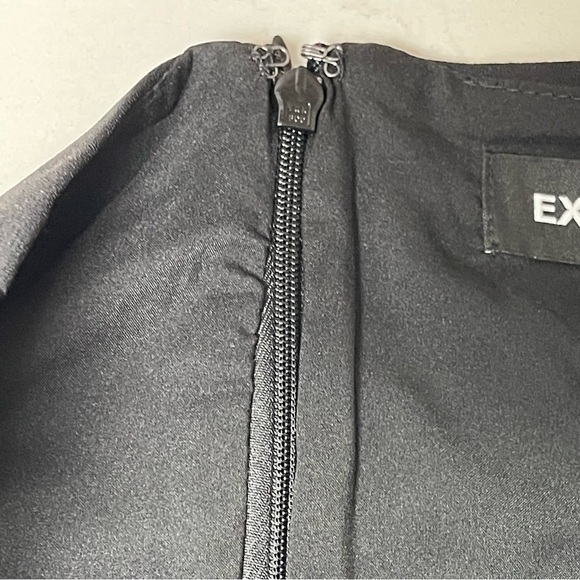 EXPRESS tulip style mini skirt w belt black Sz 8 - Picture 7 of 15